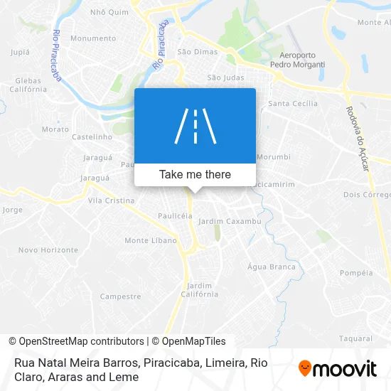 Rua Natal Meira Barros map