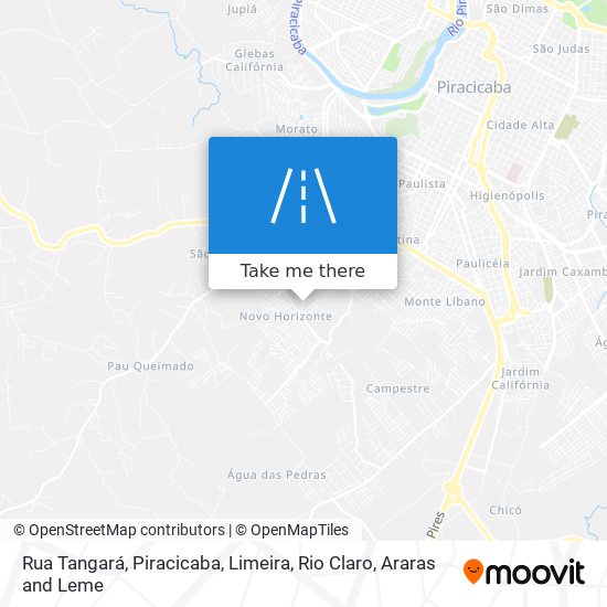 Mapa Rua Tangará