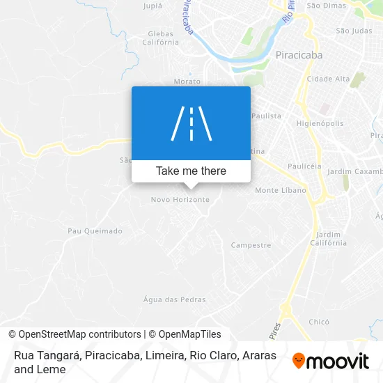 Rua Tangará map