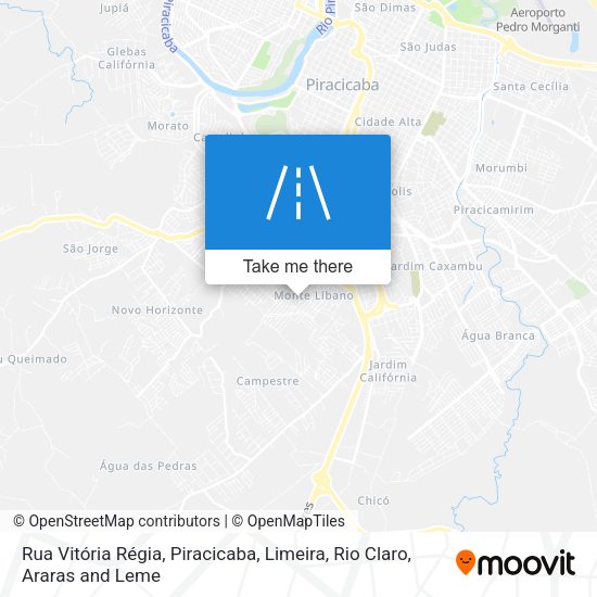 Rua Vitória Régia map