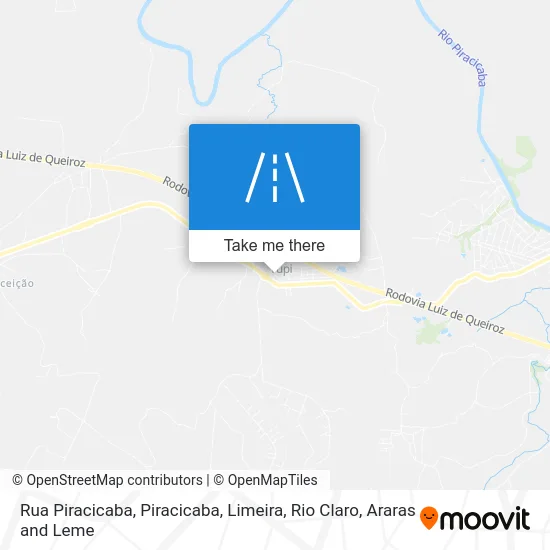 Rua Piracicaba map