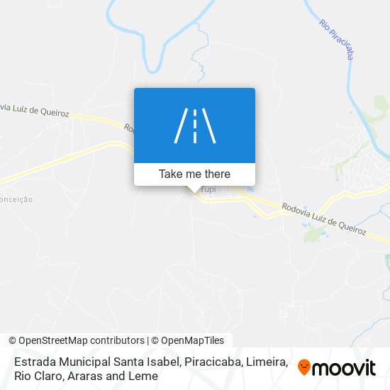 Estrada Municipal Santa Isabel map