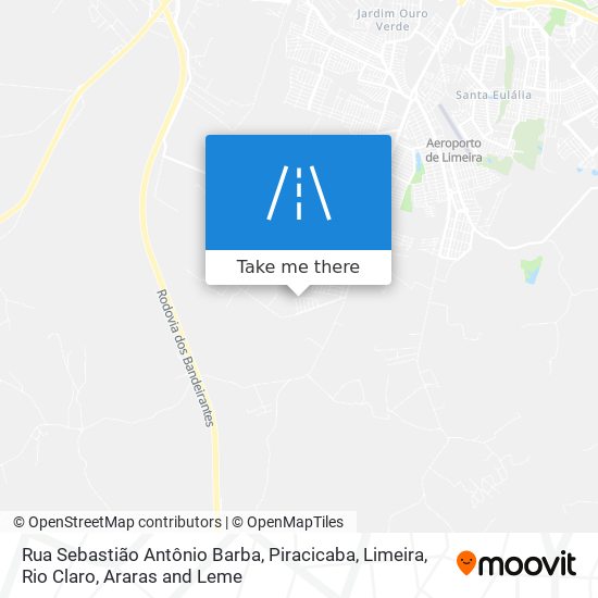 Mapa Rua Sebastião Antônio Barba