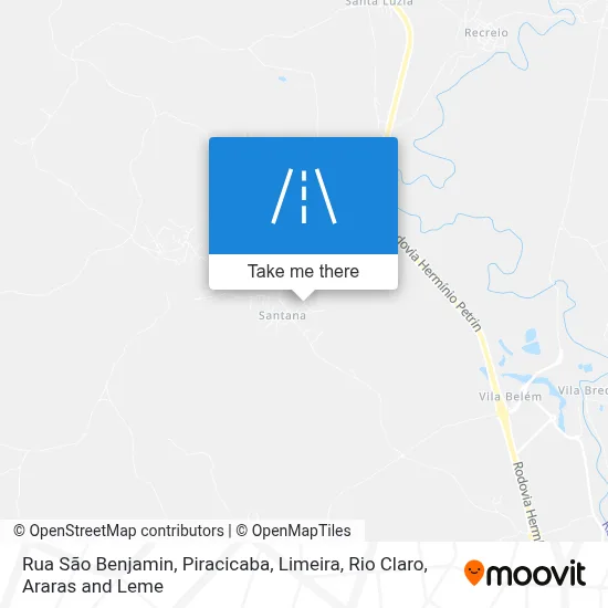 Rua São Benjamin map