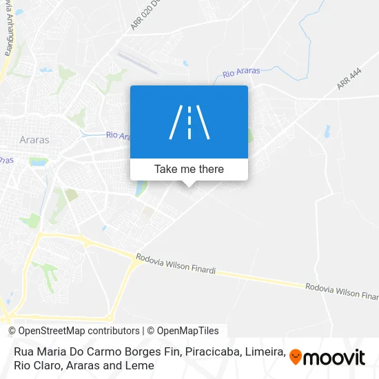 Rua Maria Do Carmo Borges Fin map