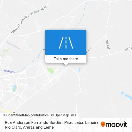 Rua Anderson Fernando Bordim map