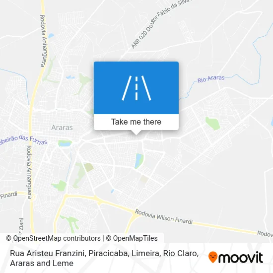 Rua Aristeu Franzini map