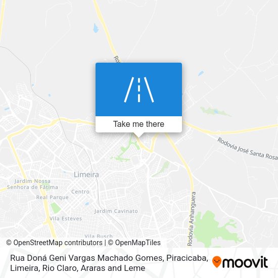 Rua Doná Geni Vargas Machado Gomes map