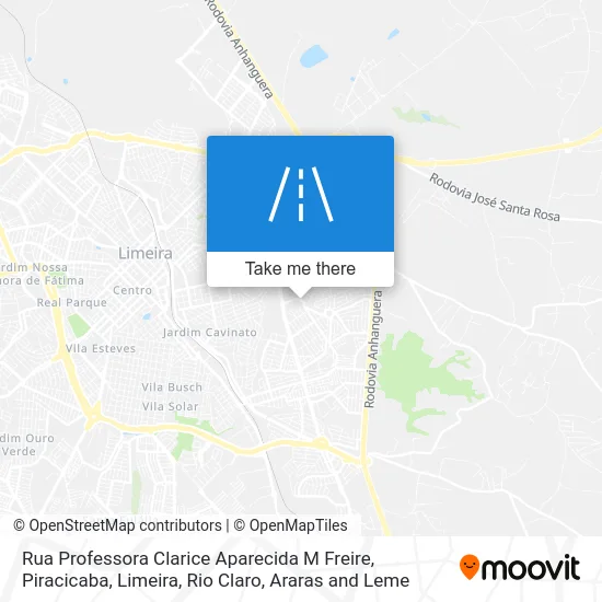 Rua Professora Clarice Aparecida M Freire map