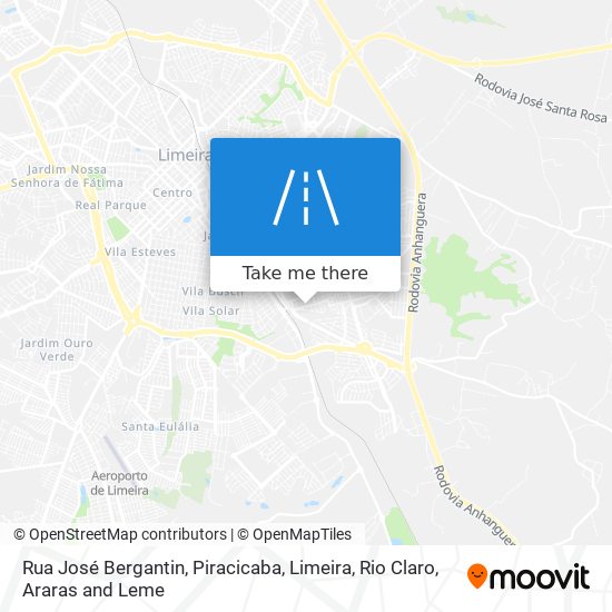 Mapa Rua José Bergantin