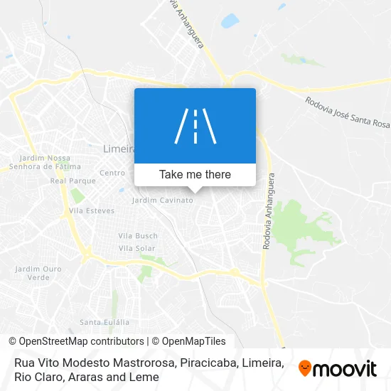 Rua Vito Modesto Mastrorosa map