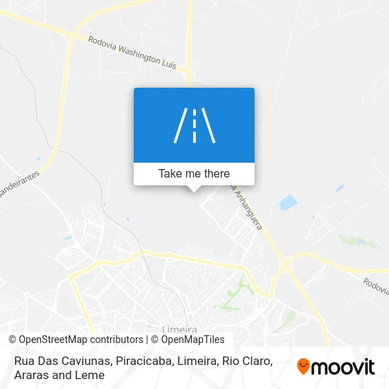 Rua Das Caviunas map