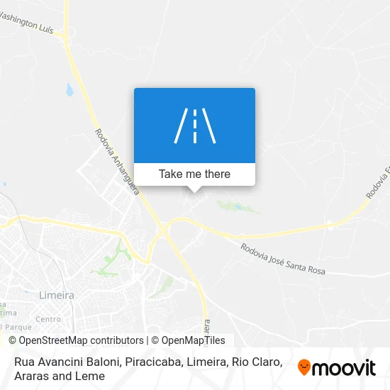 Rua Avancini Baloni map