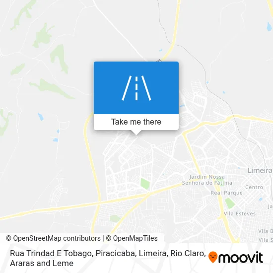 Rua Trindad E Tobago map