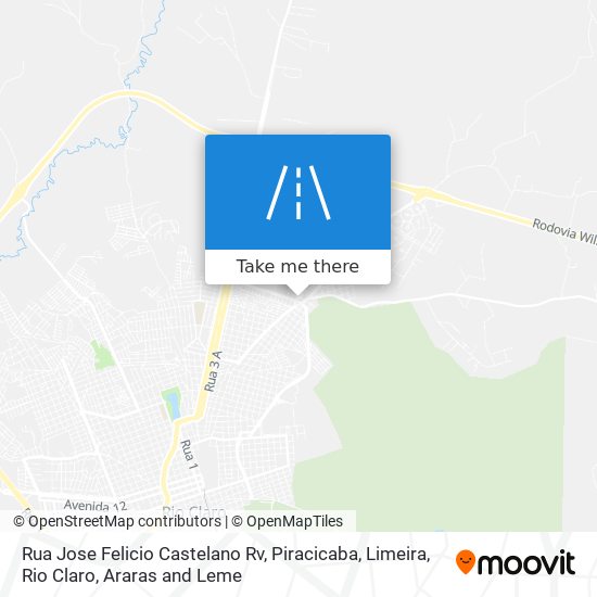 Rua Jose Felicio Castelano Rv map