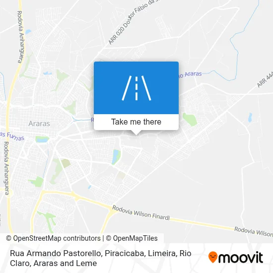 Rua Armando Pastorello map