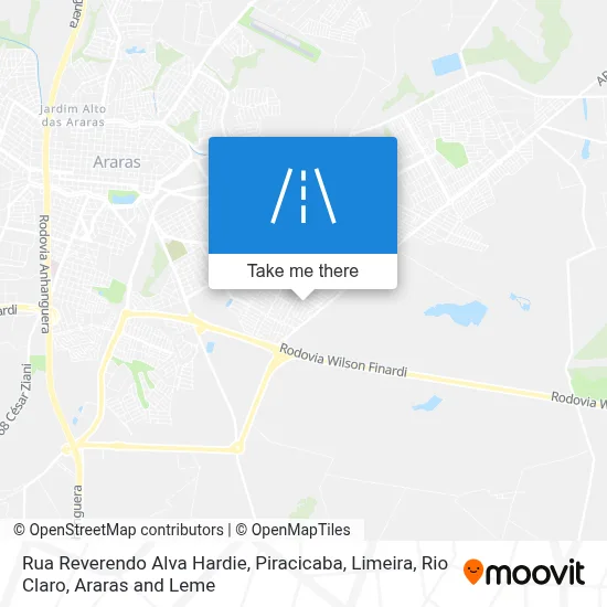 Rua Reverendo Alva Hardie map