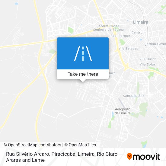 Rua Silvério Arcaro map
