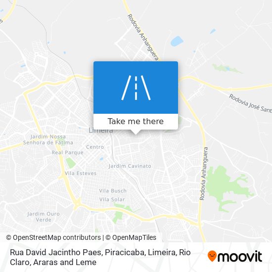 Rua David Jacintho Paes map