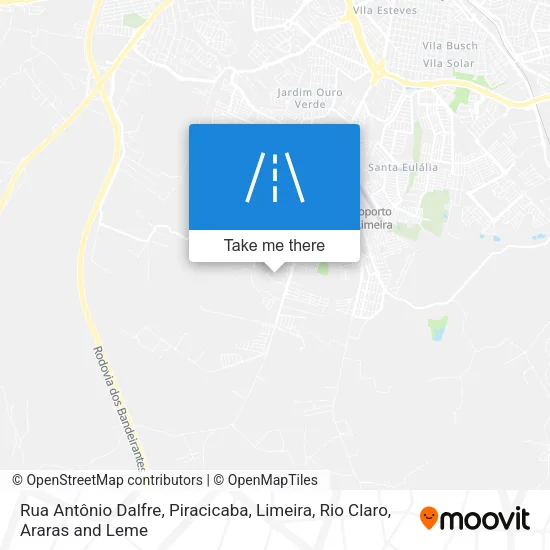 Rua Antônio Dalfre map