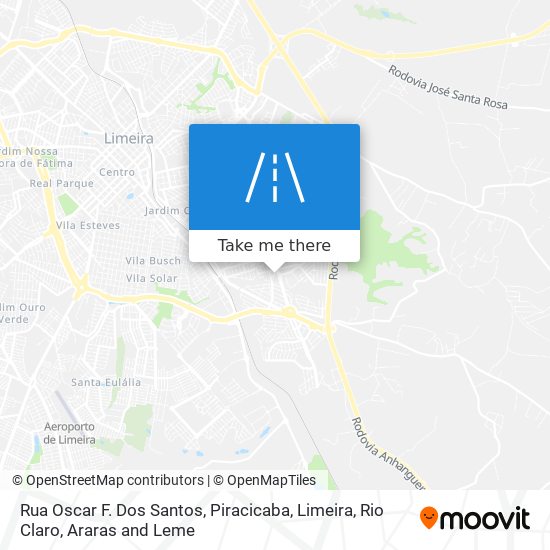 Mapa Rua Oscar F. Dos Santos