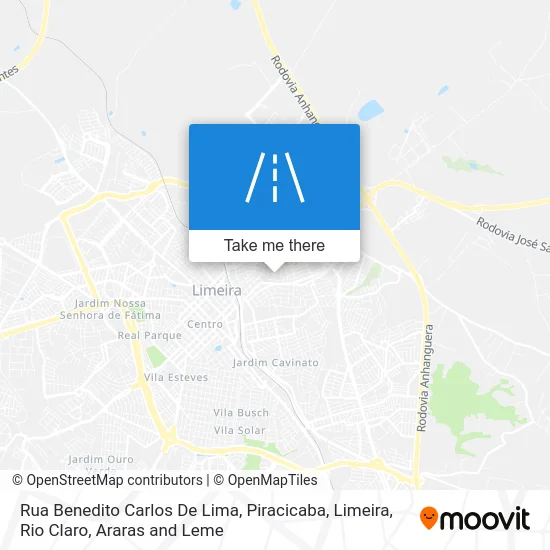 Rua Benedito Carlos De Lima map