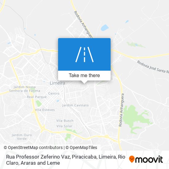 Rua Professor Zeferino Vaz map