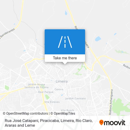 Rua José Catapani map