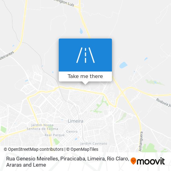 Mapa Rua Genesio Meirelles