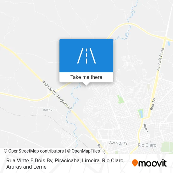 Rua Vinte E Dois Bv map
