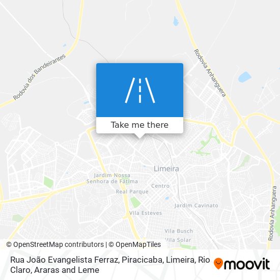 Rua João Evangelista Ferraz map