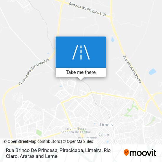 Mapa Rua Brinco De Princesa