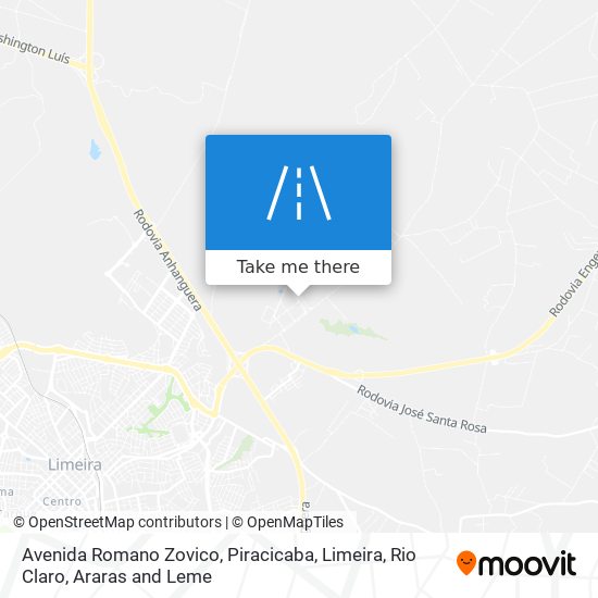 Mapa Avenida Romano Zovico