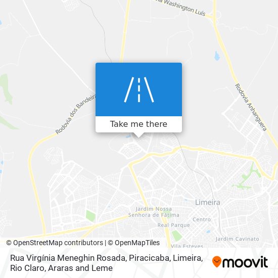 Mapa Rua Virgínia Meneghin Rosada