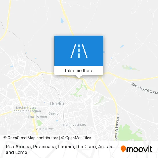 Rua Aroeira map
