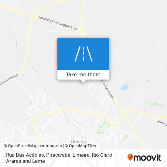 Rua Das Acácias map