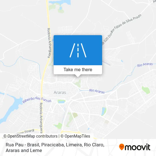 Rua Pau - Brasil map