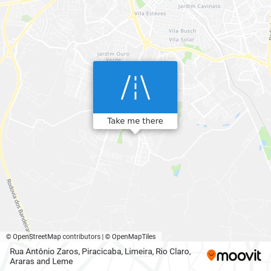 Rua Antônio Zaros map