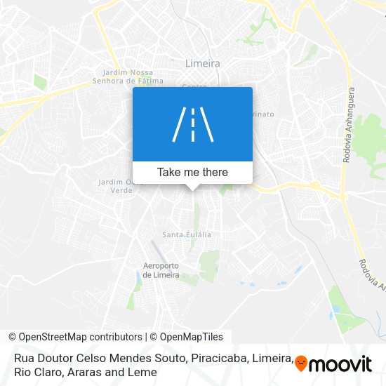 Rua Doutor Celso Mendes Souto map