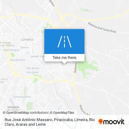Rua José Antônio Massaro map