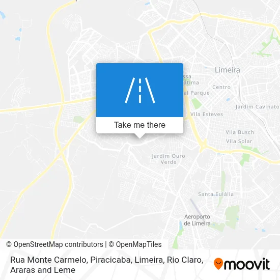 Rua Monte Carmelo map