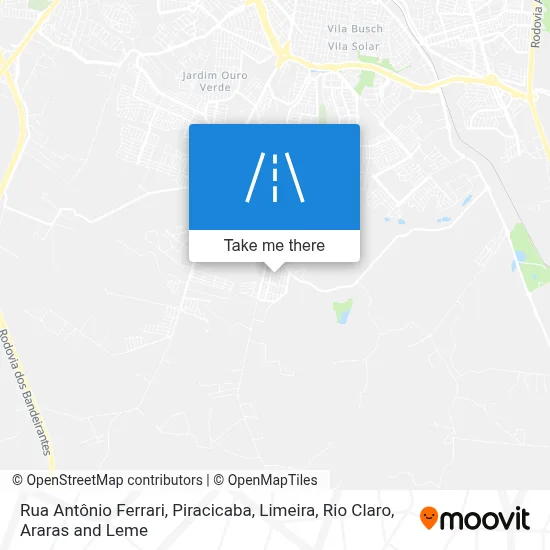 Rua Antônio Ferrari map