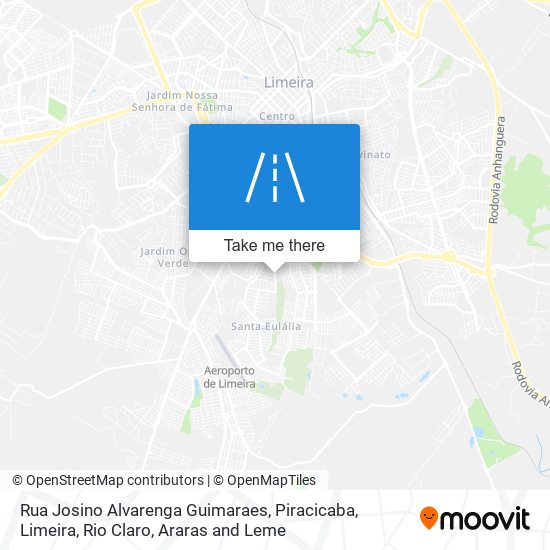 Mapa Rua Josino Alvarenga Guimaraes