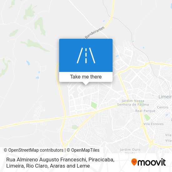 Rua Almireno Augusto Franceschi map