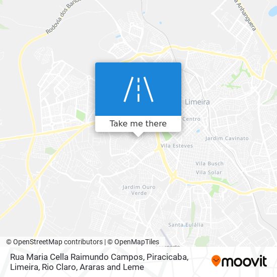 Rua Maria Cella Raimundo Campos map