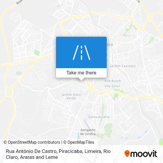 Rua Antônio De Castro map