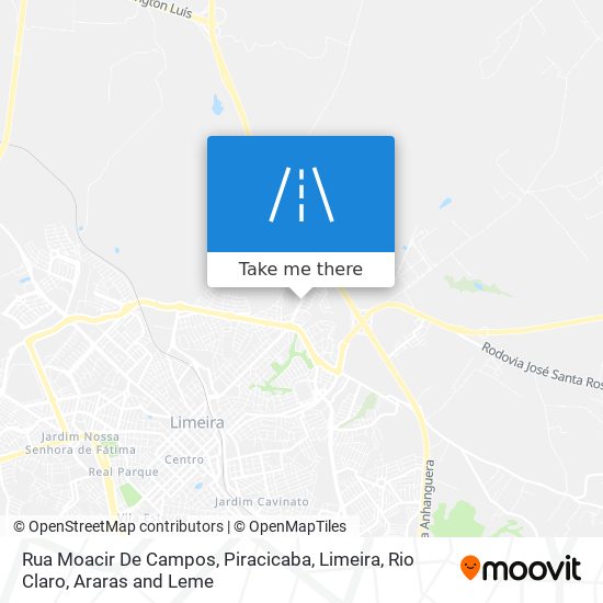 Mapa Rua Moacir De Campos