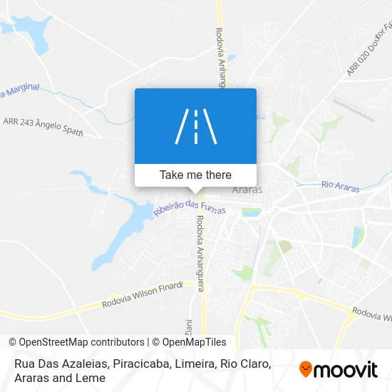 Rua Das Azaleias map