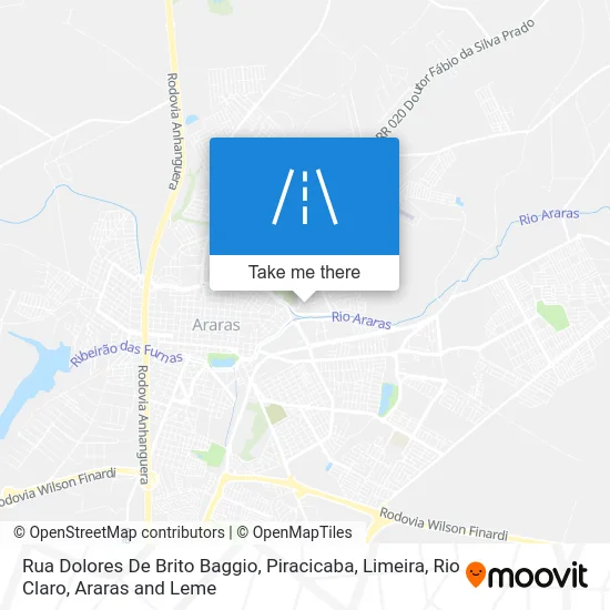 Rua Dolores De Brito Baggio map
