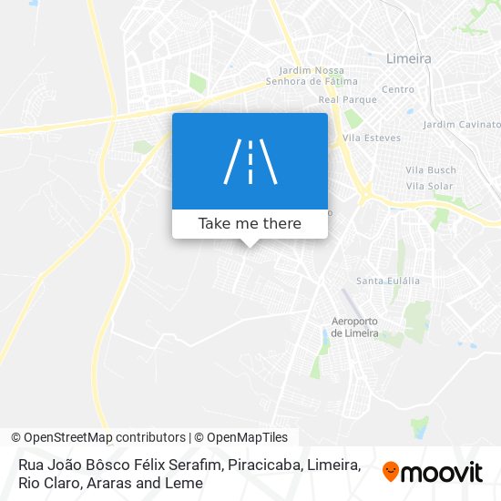 Rua João Bôsco Félix Serafim map